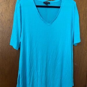 Lane Bryant Turquoise Short Sleeve Tee